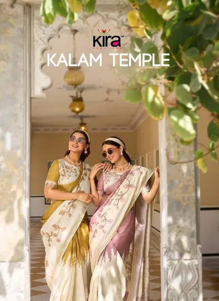Kalam Temple By Kira Pure Tussar Silk Desinger Saree Bulk Orders In India